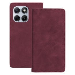 Etui Smart Suede do Motorola Edge 70 Fusion bordowe