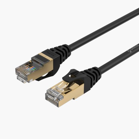 Kabel sieciowy Ethernet Orico PUG-C7 CAT7 10Gbps RJ45 internetowy LAN okrągły 2 m - czarny