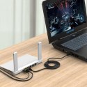 Kabel sieciowy Ethernet Orico PUG-C7 CAT7 10Gbps RJ45 internetowy LAN okrągły 30 m - czarny