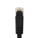 Kabel sieciowy Ethernet Orico PUG-C7B CAT7 10Gbps RJ45 internetowy LAN płaski 2 m - czarny