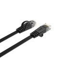 Kabel sieciowy Ethernet Orico PUG-C7B CAT7 10Gbps RJ45 internetowy LAN płaski 3 m - czarny