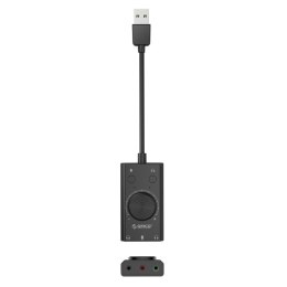 Karta dźwiękowa Orico SC2 zewnętrzna wielofunkcyjna z USB-A - czarna