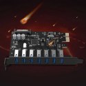 Karta rozszerzeń Orico PVU3 PCI-E 7x USB 3.0 do komputera stacjonarnego - czarna