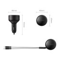 Ładowarka samochodowa Orico Dual Stretch 60 W USB-C z dwoma zwijanymi kablami USB-C + Lightning - czarna