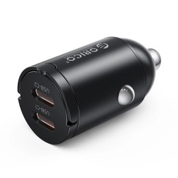 Ładowarka samochodowa Orico MiniRing 30W 2x USB-C - czarna