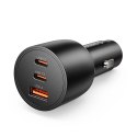 Ładowarka samochodowa Orico PowerLink 165W USB-A + 2x USB-C - czarna