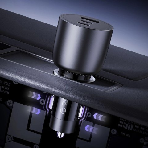 Ładowarka samochodowa Orico PowerLink 165W USB-A + 2x USB-C - czarna