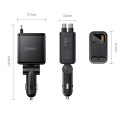 Ładowarka samochodowa Orico Twin Reach 45W USB-A + USB-C z dwoma zwijanymi kablami USB-C - czarna