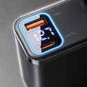 Ładowarka samochodowa Orico Twin Reach 45W USB-A + USB-C z dwoma zwijanymi kablami USB-C - czarna