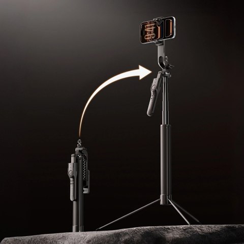 Selfie stick Orico SPM170 tripod 1/4" na telefon kamerę aparat Bluetooth 5.2 - czarny