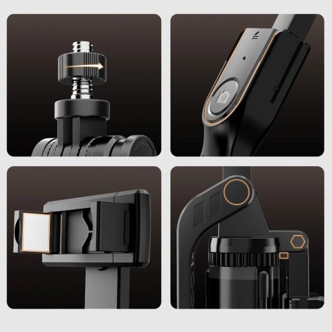 Selfie stick Orico SPM170 tripod 1/4" na telefon kamerę aparat Bluetooth 5.2 - czarny