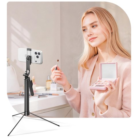 Selfie stick Orico SPM170 tripod 1/4" na telefon kamerę aparat Bluetooth 5.2 - czarny