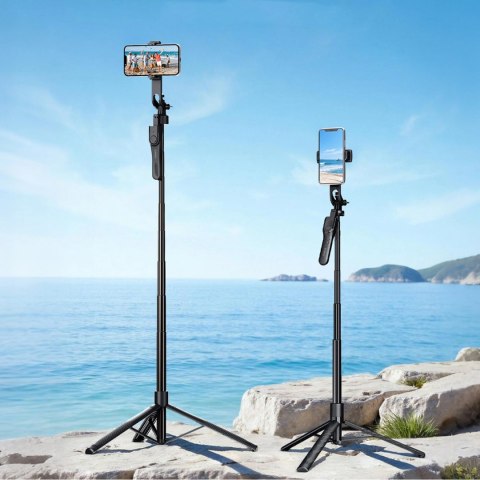 Selfie stick Orico SPM175 tripod 1/4" na telefon kamerę aparat z obrotem 360 stopni Bluetooth 5.2 - czarny