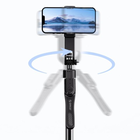 Selfie stick Orico SPN185 statyw 1/4" na telefon kamerę aparat z obrotem 360 stopni Bluetooth 5.2 - czarny