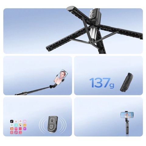 Selfie stick Orico SPV100 mini tripod Bluetooth obrót 360 stopni - czarny