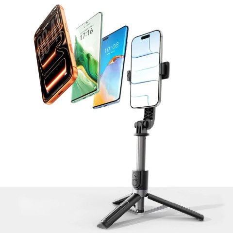Selfie stick Orico SPV90 aluminiowy mini tripod Bluetooth obrót 360 stopni - czarny