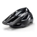 Kask rowerowy Rockbros LK-99 na rower górski z regulowanym daszkiem i zapięciem magnetycznym 58-62 cm - czarny