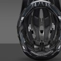 Kask rowerowy Rockbros LK-99 na rower górski z regulowanym daszkiem i zapięciem magnetycznym 58-62 cm - czarny