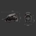 Kask rowerowy Rockbros LK-99 na rower górski z regulowanym daszkiem i zapięciem magnetycznym 58-62 cm - tytanowy