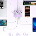 Listwa zasilająca Orico PDC25 25W 6w1 2x AC + 2x USB-A + 2x USB-C - fioletowa