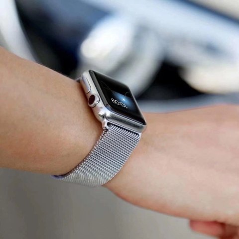 Magnetyczna opaska bransoleta Magnetic Strap pasek do Apple Watch 38 / 40 mm - czerwona