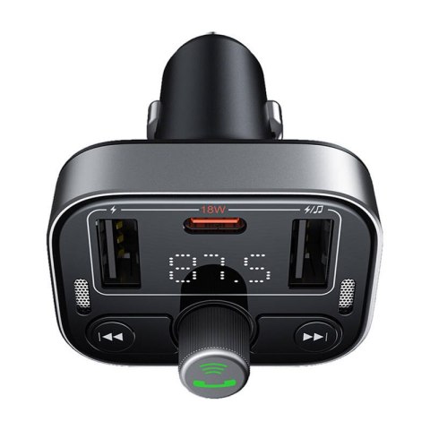 Transmiter FM Baseus S-09 Pro, Bluetooth (czarny)