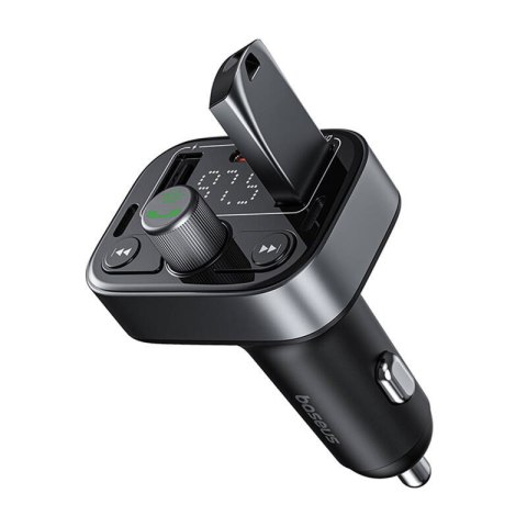Transmiter FM Baseus S-09 Pro, Bluetooth (czarny)