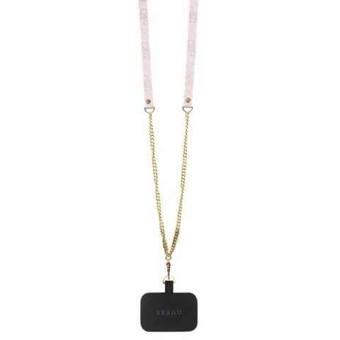 Etui Guess Crossbody 4G Metal Logo na iPhone 14 Pro - różowe