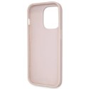 Etui Guess Crossbody 4G Metal Logo na iPhone 14 Pro - różowe