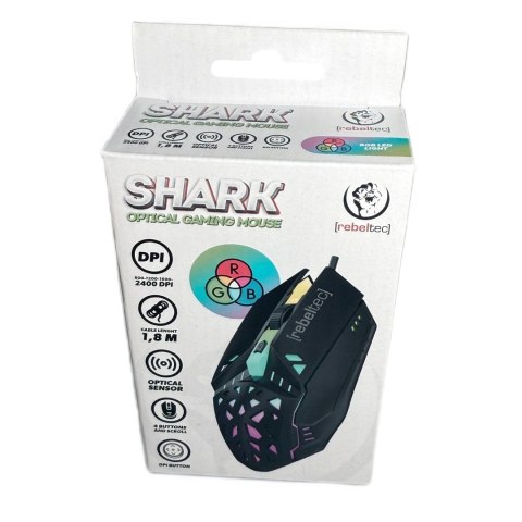 Rebeltec mysz gamingowa SHARK 800/2400 DPI