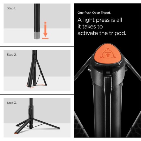 Selfie stick Spigen S541W Bluetooth - czarny