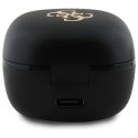 Słuchawki Bluetooth Guess Iridescent 4G Printed Logo TWS + stacja dokująca - czarne