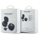 Słuchawki Bluetooth Guess Iridescent 4G Printed Logo TWS + stacja dokująca - czarne