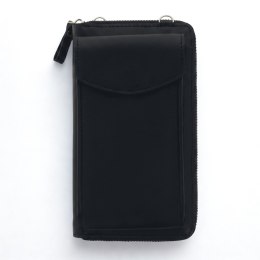 Torebka / saszetka na telefon z funkcją portfela, (18*11*5cm), BLACK / CZARNY