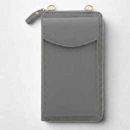 Torebka / saszetka na telefon z funkcją portfela, (18*11*5cm), GRAY / SZARY