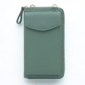 Torebka / saszetka na telefon z funkcją portfela, (18*11*5cm), MINT / MIĘTOWY