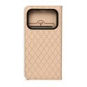 Etui Smart Caro do Honor 600 / Honor 600 Pro beżowe
