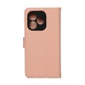 Etui Smart Triangle do Honor 600 / Honor 600 Pro różowe