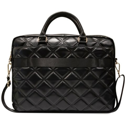 Guess torba 16" Quilted 4G czarna