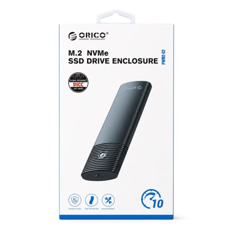 Kieszeń dyskowa Orico PWM2-G2 M.2 NVME USB-C 10Gb/s - czarna