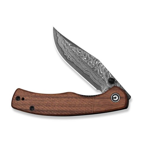 Nóż CIVIVI Clingman Damascus Guibourtia Wood EDC