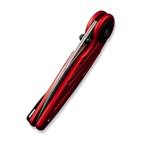 Nóż CIVIVI Starflare Damascus Red Aluminum Button Lock EDC