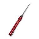 Nóż CIVIVI Starflare Damascus Red Aluminum Button Lock EDC