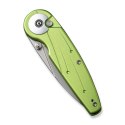 Nóż CIVIVI Starflare Nitro-V Lime Green Aluminum Button Lock EDC