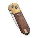 Nóż CIVIVI Yonder Clip Point 14C28N Guibourtia Crossbar Lock EDC