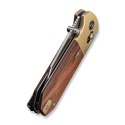 Nóż CIVIVI Yonder Clip Point 14C28N Guibourtia Crossbar Lock EDC