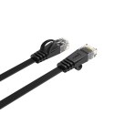 Kabel sieciowy Ethernet Orico PUG-C6B CAT6 1000Mbps RJ45 internetowy LAN płaski 10 m - czarny