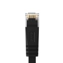 Kabel sieciowy Ethernet Orico PUG-C6B CAT6 1000Mbps RJ45 internetowy LAN płaski 2 m - czarny