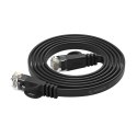 Kabel sieciowy Ethernet Orico PUG-C6B CAT6 1000Mbps RJ45 internetowy LAN płaski 5 m - czarny