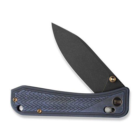 Nóż WE Knife Bougie Banter S45VN Blue Titanium Crossbar